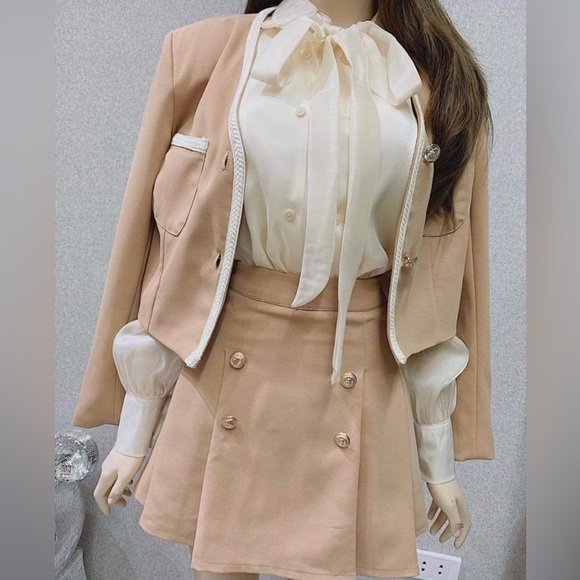 Dresses & Skirts - Set 3-pc : Jacket + Longsleeve Top + Skirt